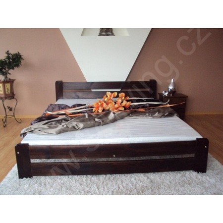 Eureka Ágy ágyráccsal (tömör fenyő) 180 x 200 cm Fenyő Maxi-Drew