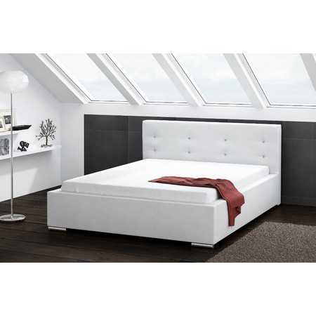 DAKOTA kárpitozott ágy (fehér) 160x200 cm TT-FURNITURE