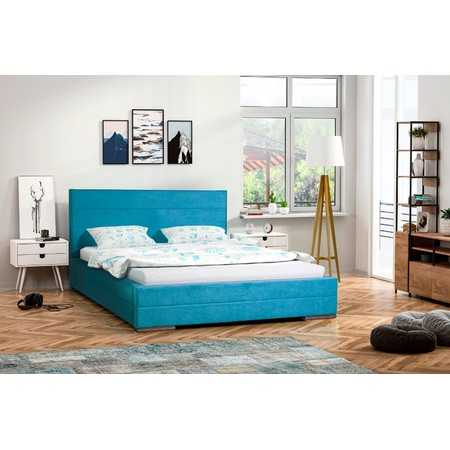 MONIKA kárpitozott ágy (kék) 180x200 cm TT-FURNITURE