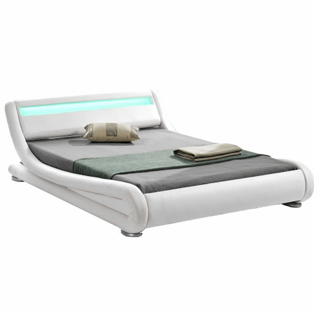 Modern ágy RGB LED világítással
