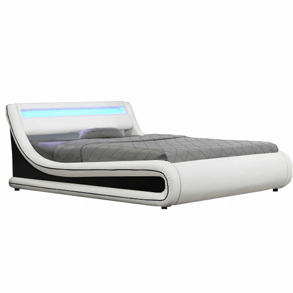 dupla ágy RGB LED világítással