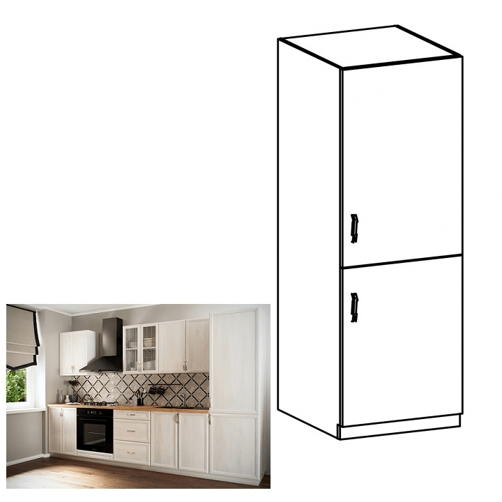 Hűtő beépítő konyhaszekrény D60ZL