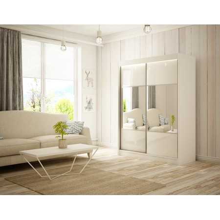 Rico Gardróbszekrény - 150 cm Fehér Fehér/matt Furniture
