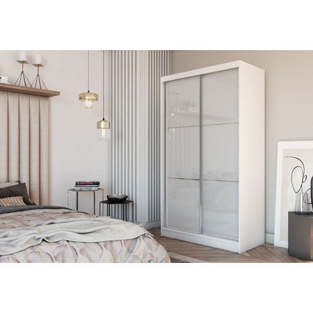 Kvalitní Šatní Skříň Viviana 120 cm Bílá Furniture