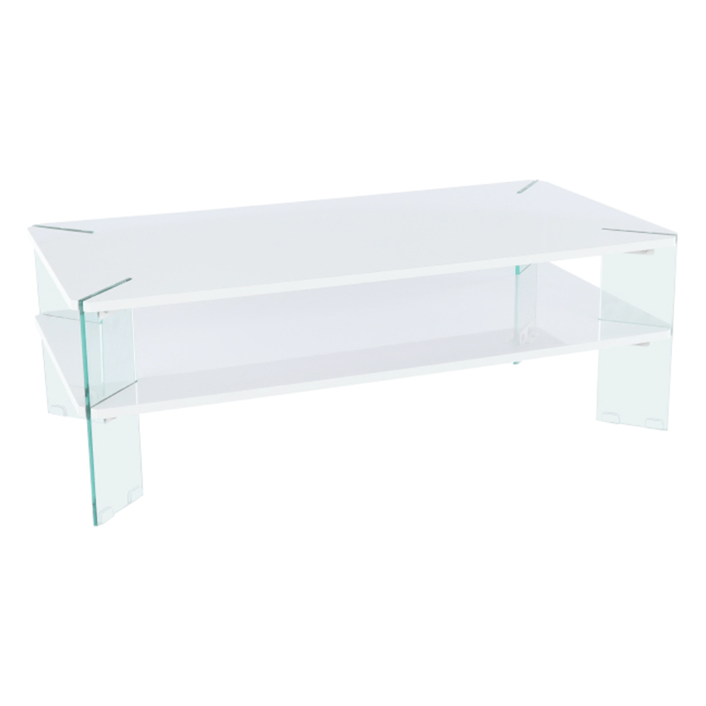 Dohányzó asztal fehér HG fénnyel/fehér