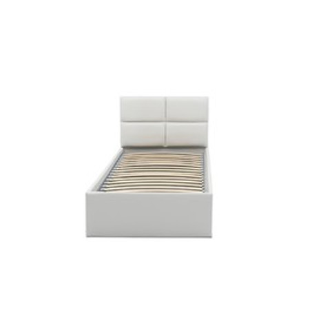 Kárpitozott ágy MONOS II matrac nélkül mérete 180x200 cm - Eco-bőr Fehér Eko-bőr Signal-butor