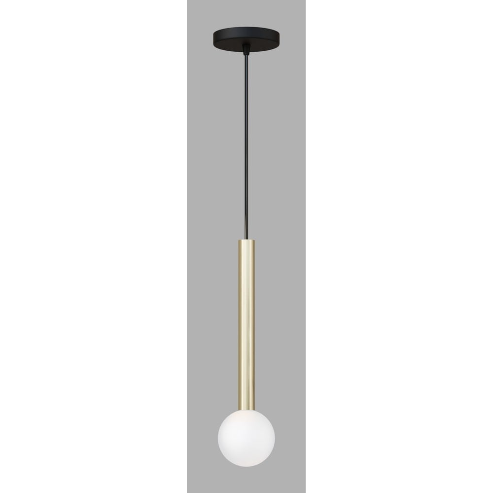Aranyszínű függőlámpa üveg búrával ø 15 cm Candle – Squid Lighting