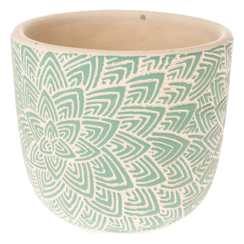 Blooming zöld beton virágcserép