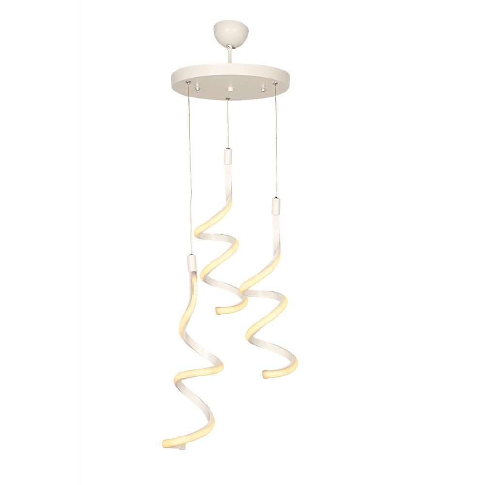 Fehér fém LED függőlámpa ø 30 cm Hilton – Squid Lighting
