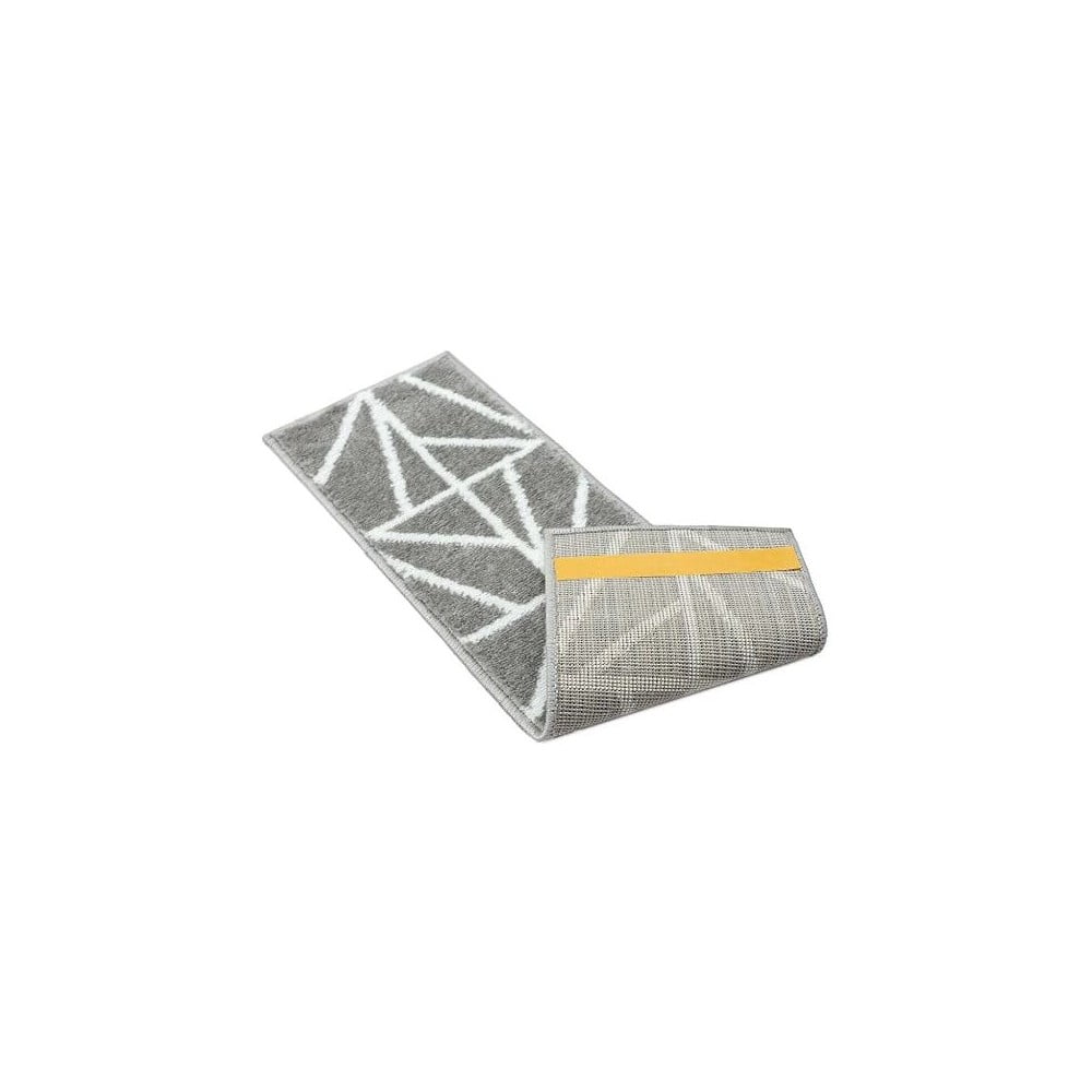 Fehér-szürke lépcsőszőnyeg szett 13 db-os 22x73 cm Striped – Mila Home