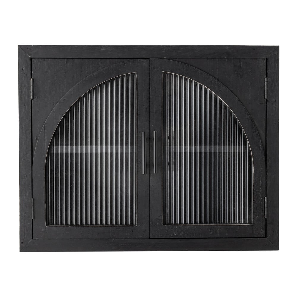 Fekete jegenyefenyő függő tálalószekrény 62x49x23 cm Lario – Bloomingville