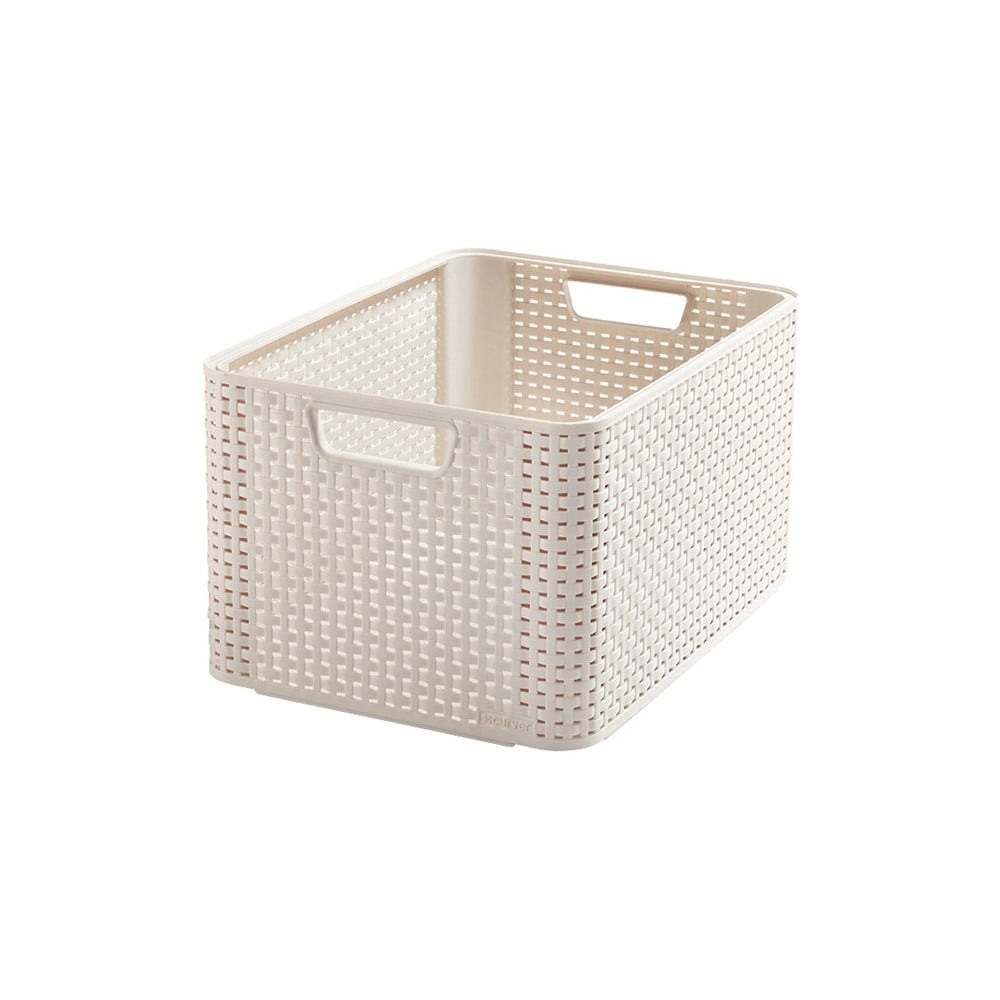 Krémszínű műanyag tárolódoboz 33x44x23 cm Style – Curver