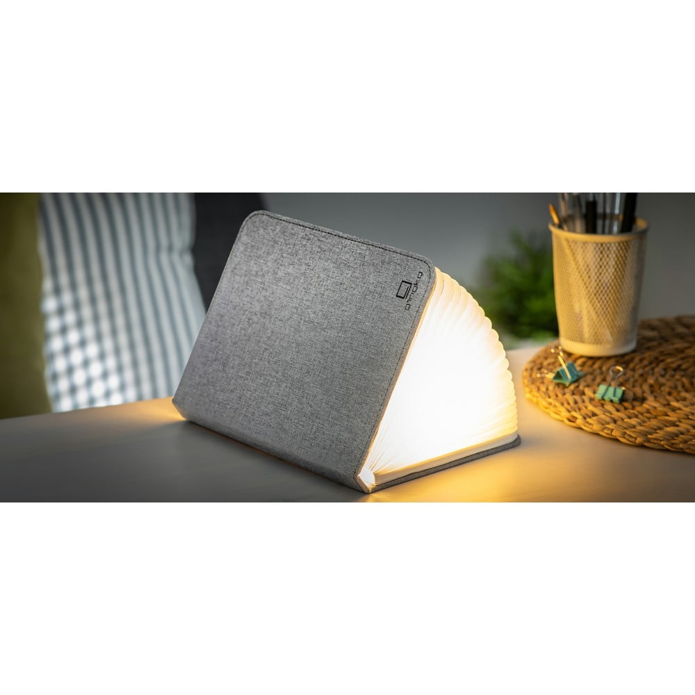 LED asztali lámpa textil búrával (magasság 2
