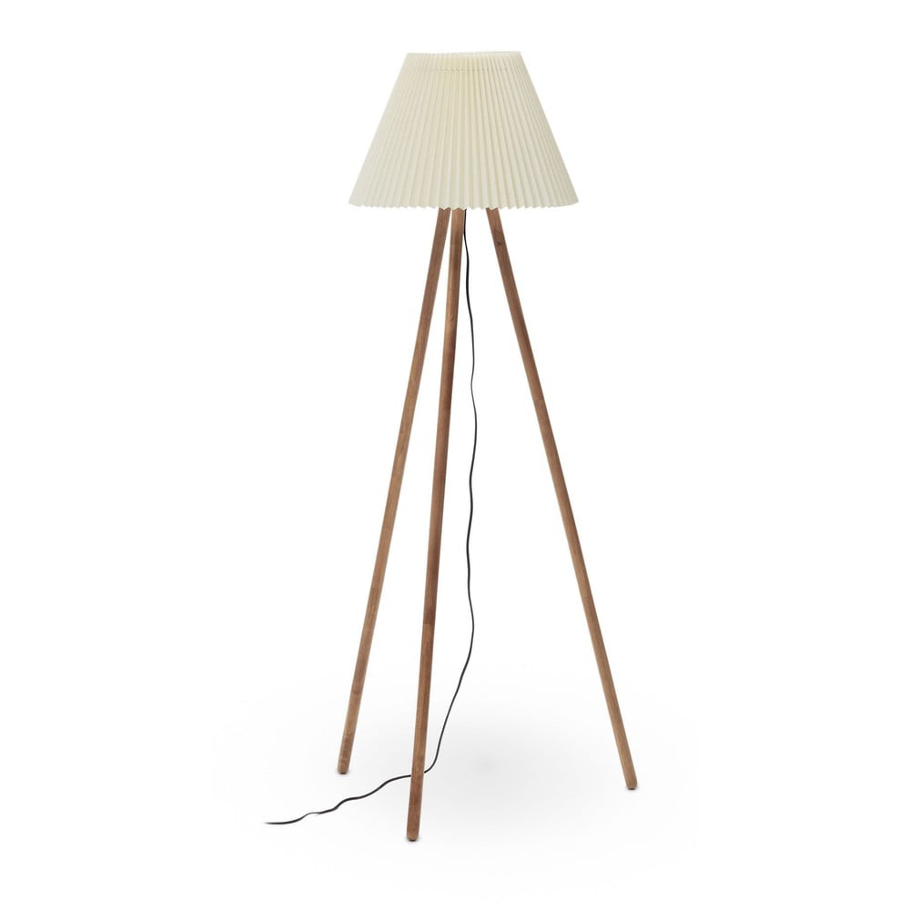 Natúr színű állólámpa textil búrával (magasság 149 cm) Benicarlo – Kave Home