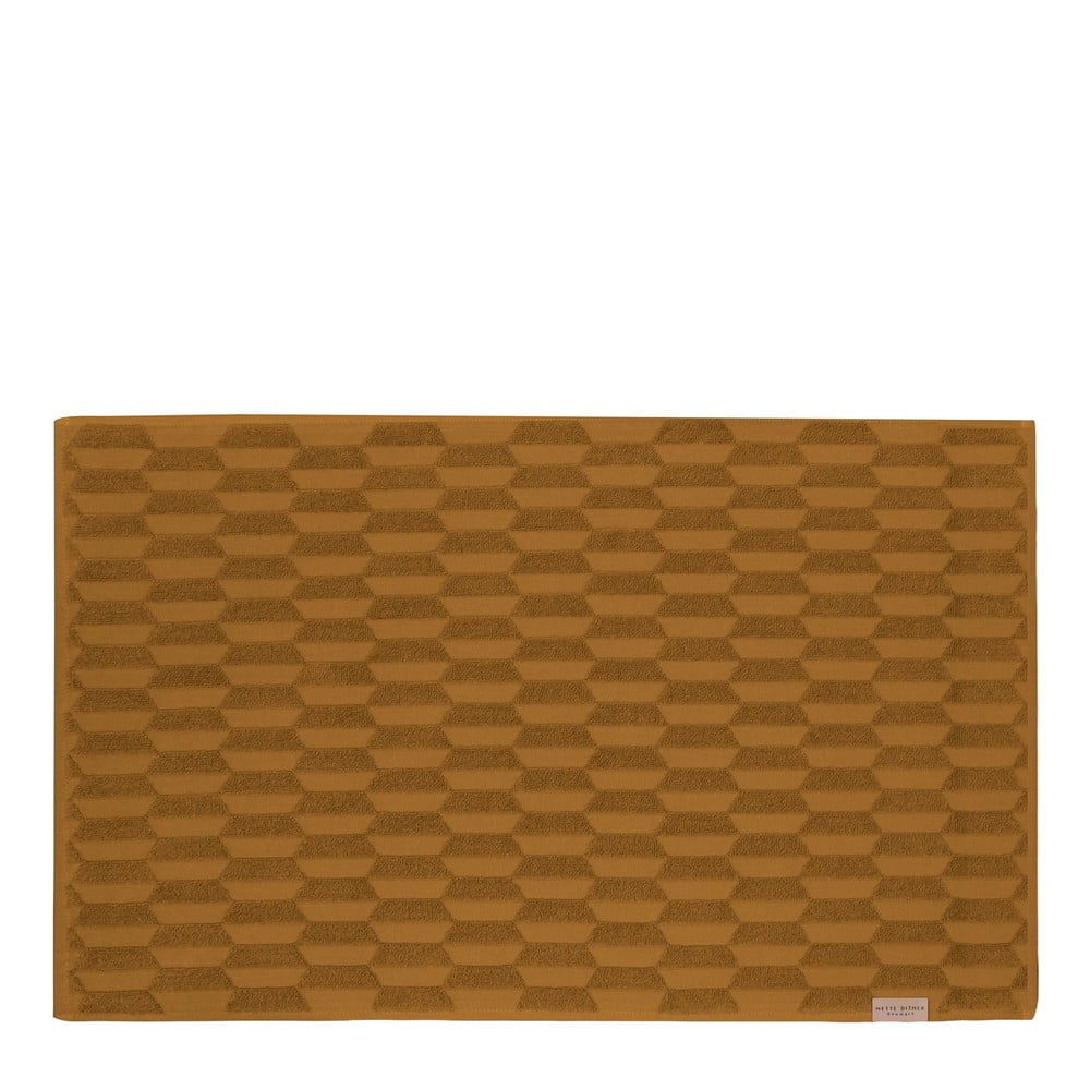 Okkersárga fürdőszobai kilépő 50x80 cm Geo – Mette Ditmer Denmark
