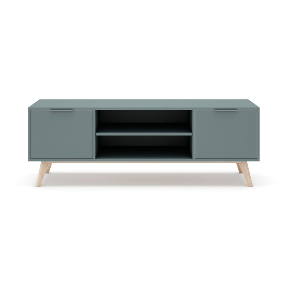 Zöldesszürke TV-állvány 140x53 cm Pisco – Marckeric