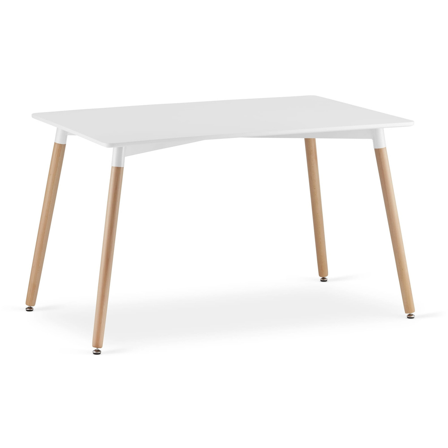 Étkezőasztal ADRIA 120x80 cm - bükkfa/fehér Signal-butor