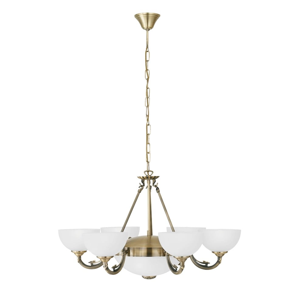 Fehér-aranyszínű függőlámpa üveg búrával ø 74 cm SAVOY – EGLO