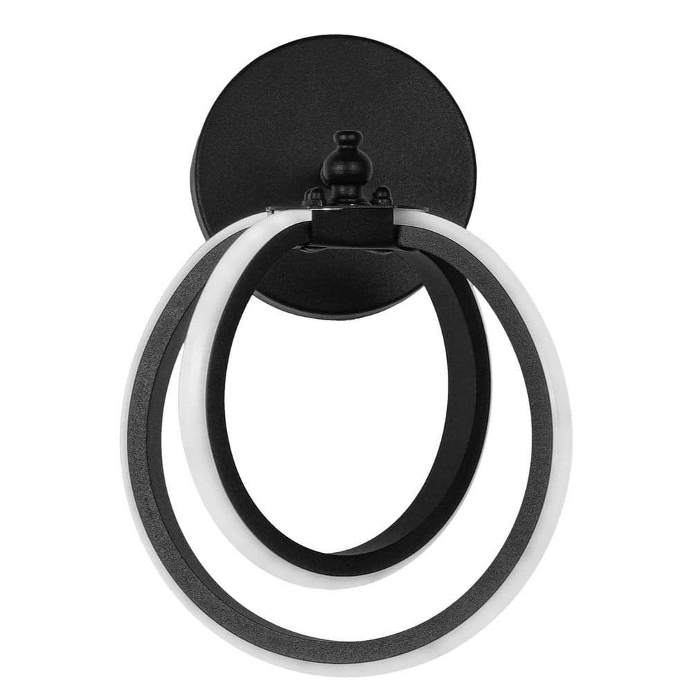 Fekete fém LED fali lámpa Sezen – Squid Lighting