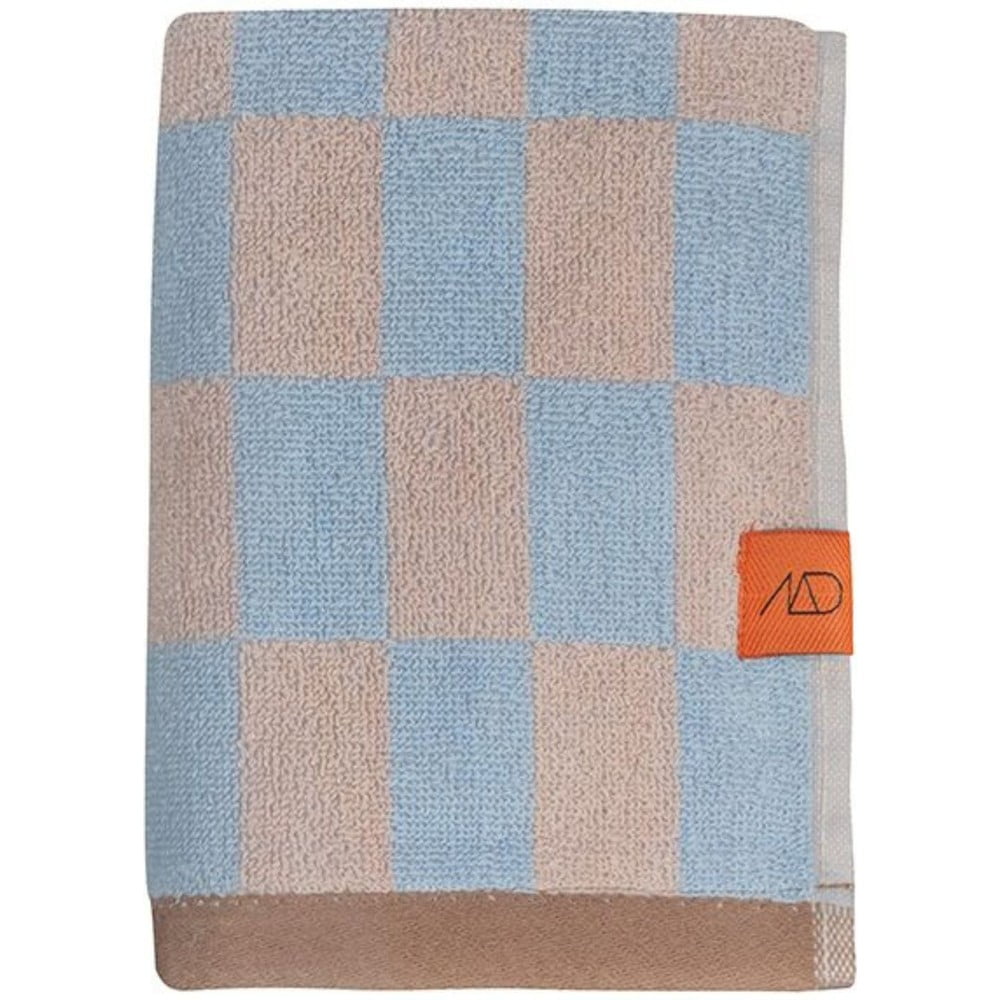 Kék-rózsaszín organikus pamut fürdőlepedő 70x133 cm Retro – Mette Ditmer Denmark