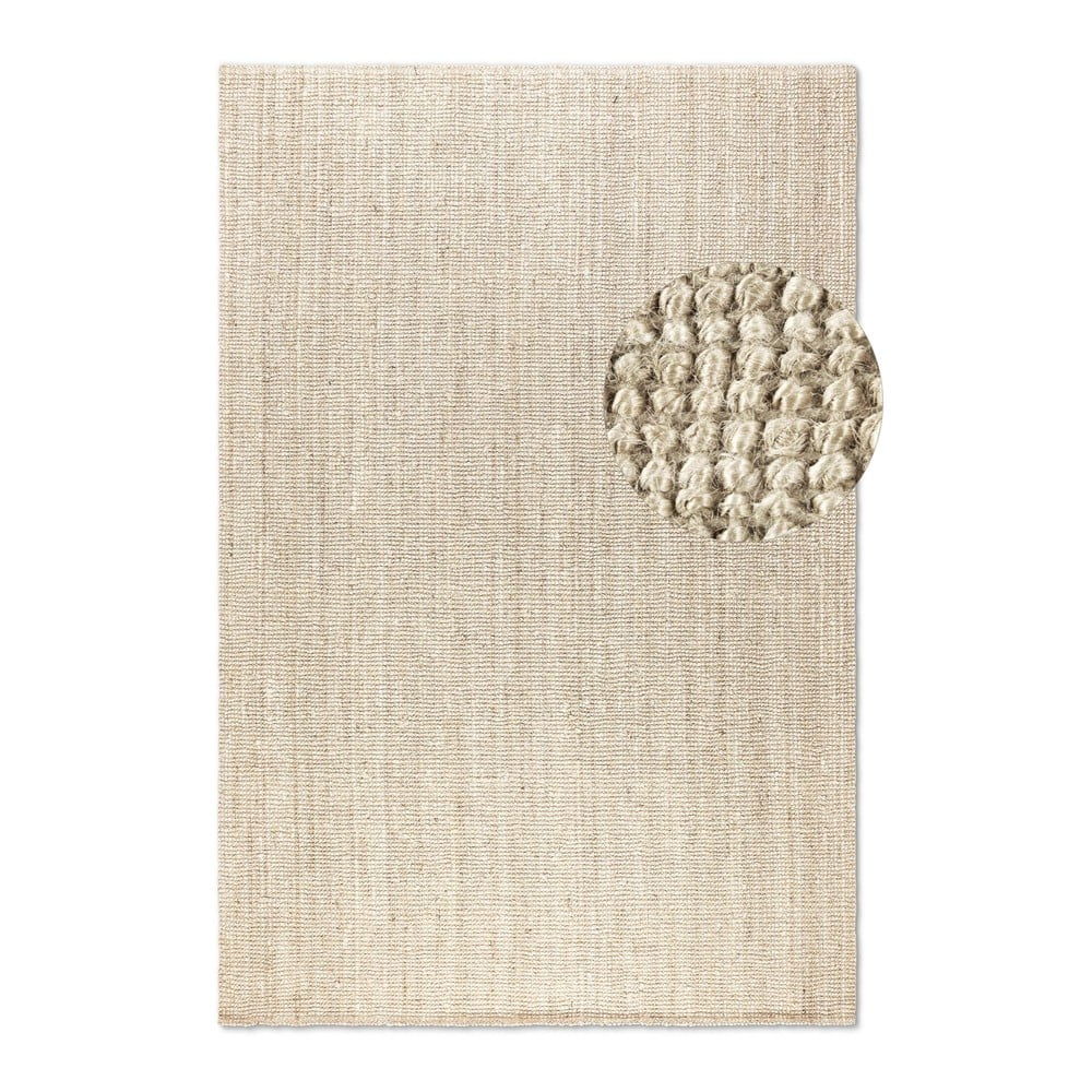 Krémszínű juta szőnyeg 60x90 cm Bouclé – Hanse Home