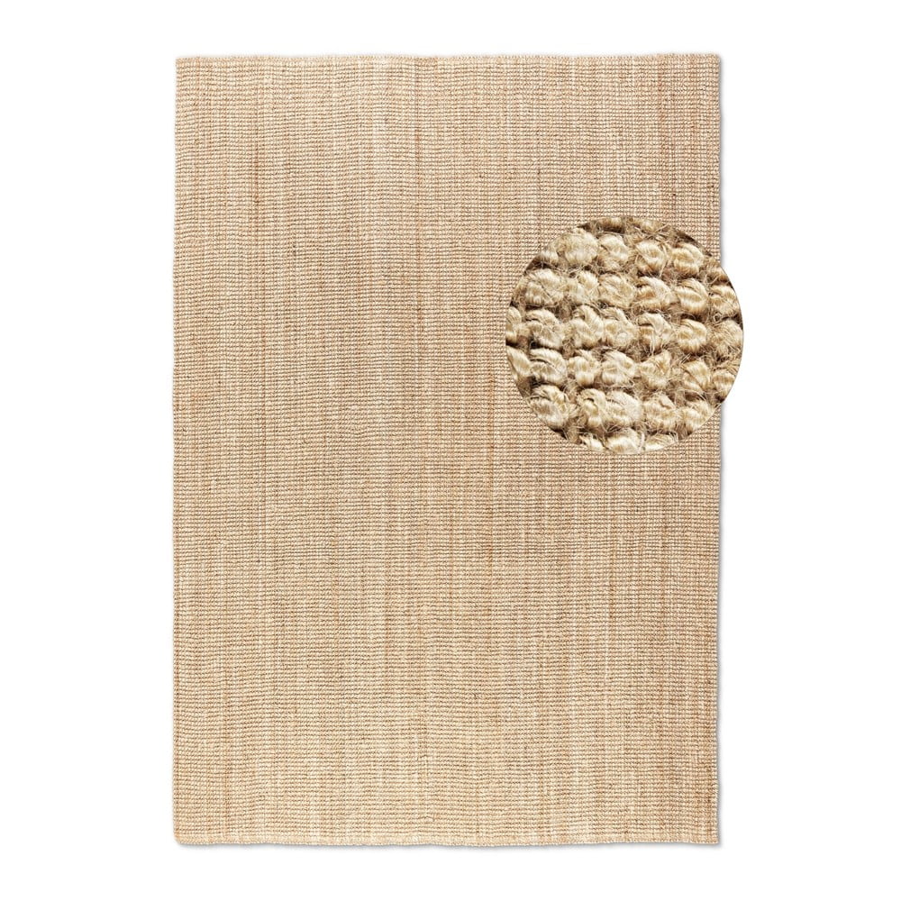 Natúr színű juta szőnyeg 190x280 cm Bouclé – Hanse Home