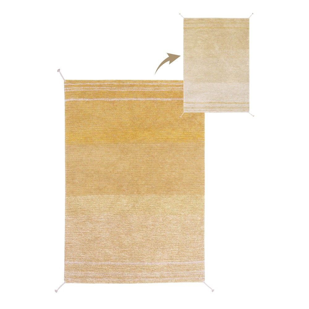 Okkersárga pamut szőnyeg 170x240 cm Twin Amber – Lorena Canals