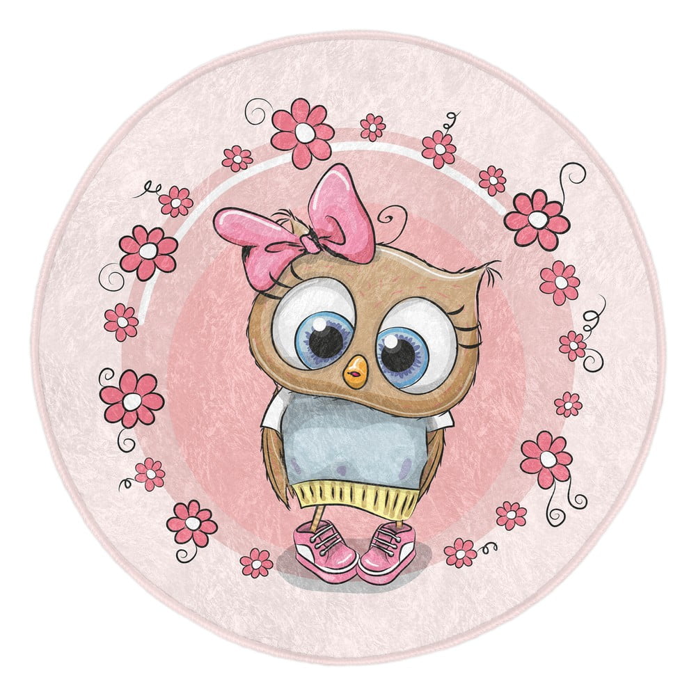 Rózsaszín gyerek szőnyeg ø 100 cm Comfort – Mila Home