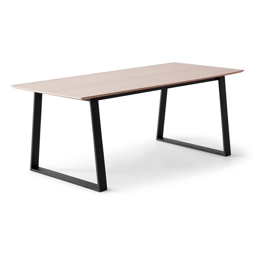 Bővíthető étkezőasztal tölgyfa dekoros asztallappal és hosszabbító asztallappal 100x210 cm Meza – Hammel Furniture