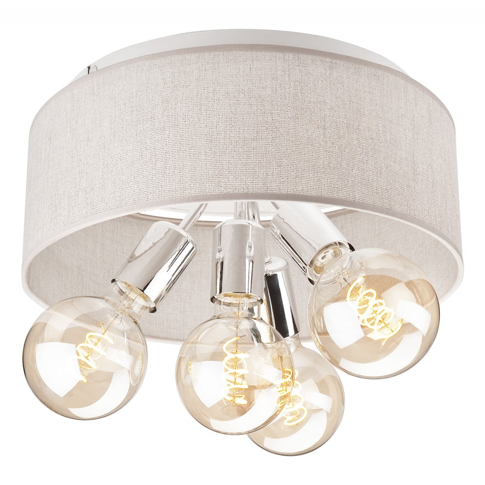 Krémszínű mennyezeti lámpa ø 35 cm Carina – LAMKUR