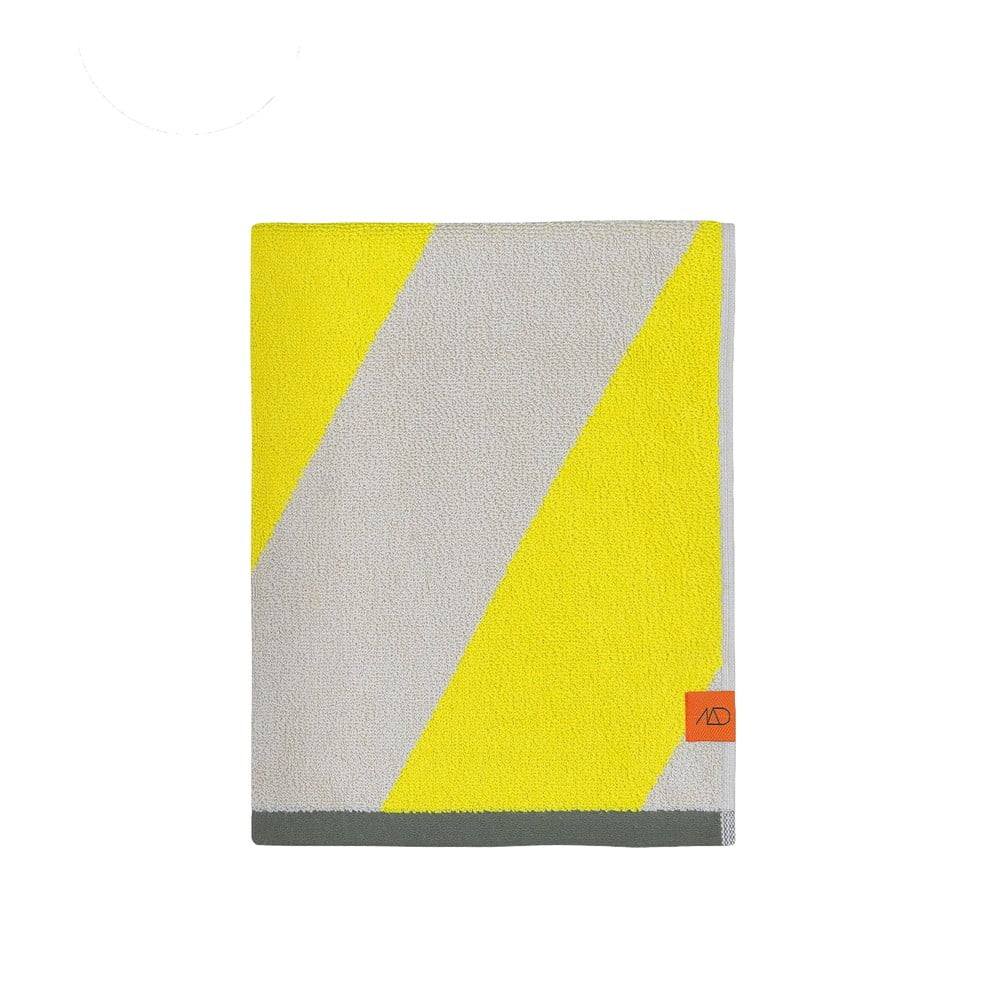 Sárga frottír bio pamut törölköző szett 2 db-os 40x55 cm Diagonal – Mette Ditmer Denmark