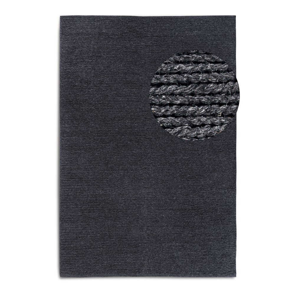 Sötétszürke kézi szövésű gyapjú szőnyeg 120x170 cm Francois – Villeroy&Boch