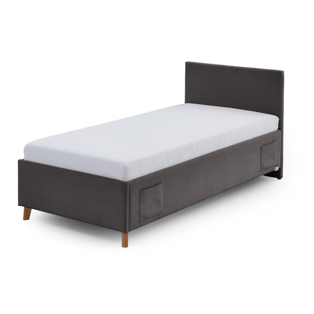 Antracitszürke ágyneműtartós gyerekágy 90x200 cm Cool – Meise Möbel