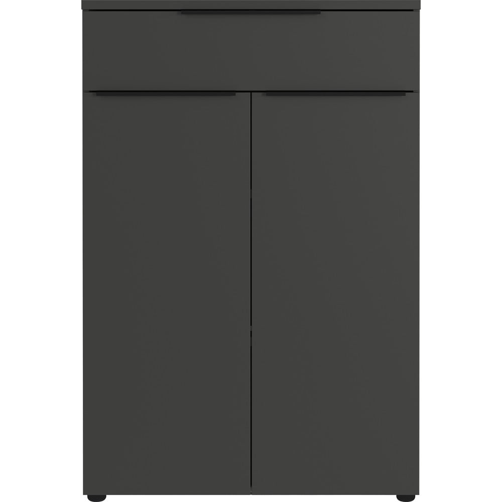Antracitszürke magas komód 81x120 cm Mailand – Germania