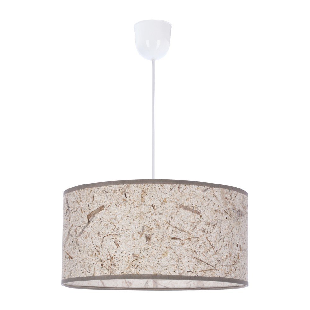 Bézs függőlámpa textil búrával ø 30 cm Papirus – Candellux Lighting