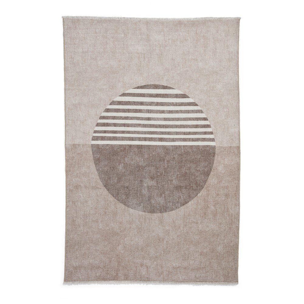 Bézs mosható pamutkeverék futószőnyeg 60x170 cm Whisper – Think Rugs