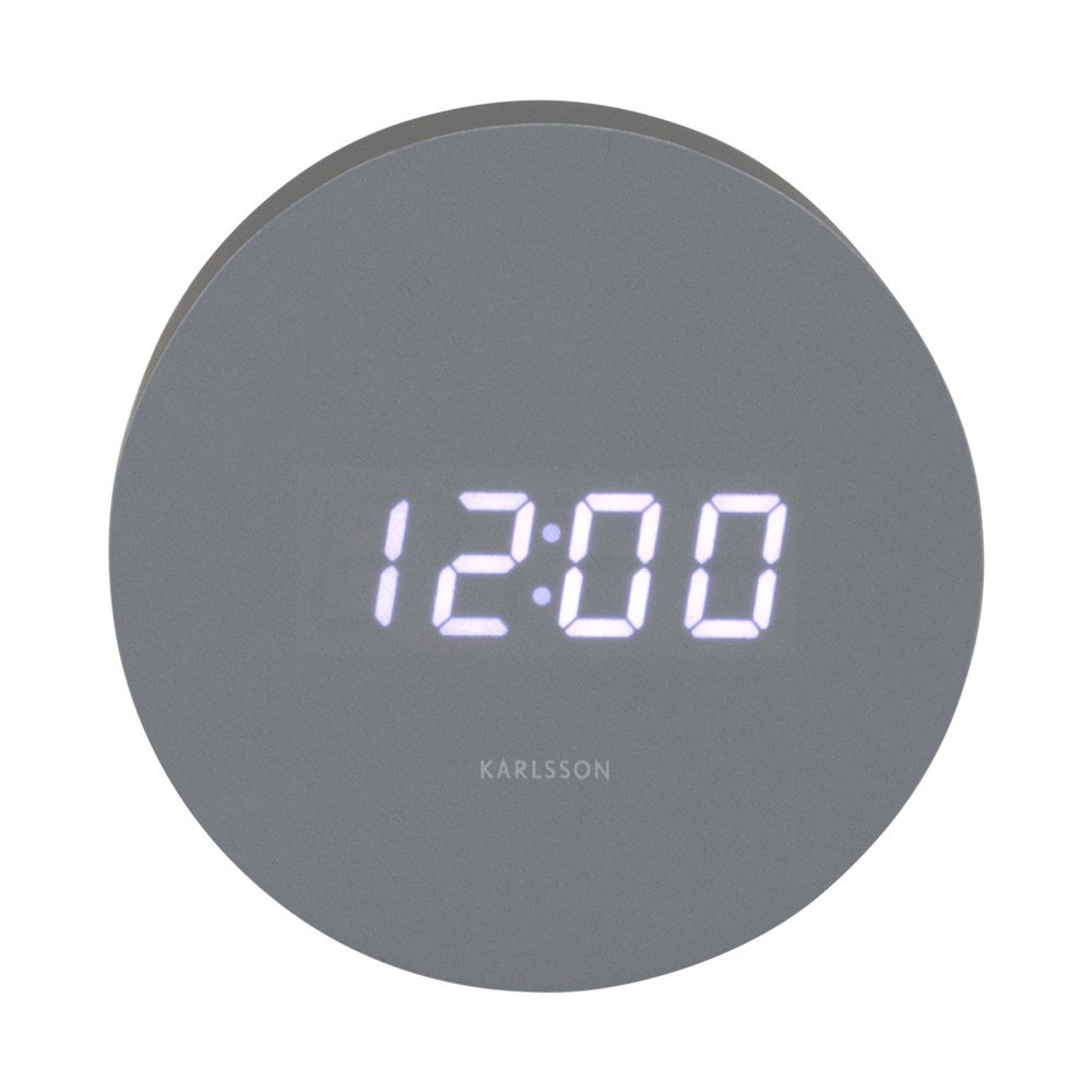 Digitális ébresztőóra ø 9 cm Spry Round – Karlsson