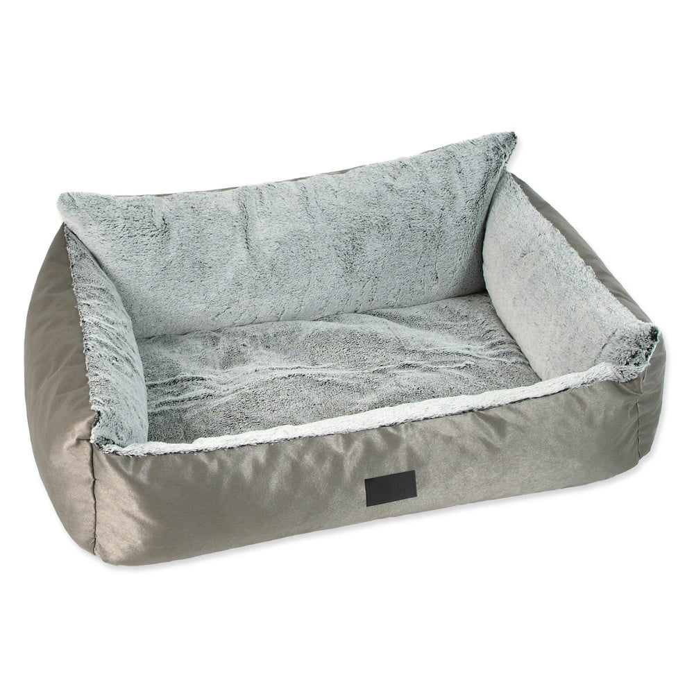 Ezüstszínű fekhely kutyáknak 120x85 cm Dog Fantasy Lux Platinum – Plaček Pet Products