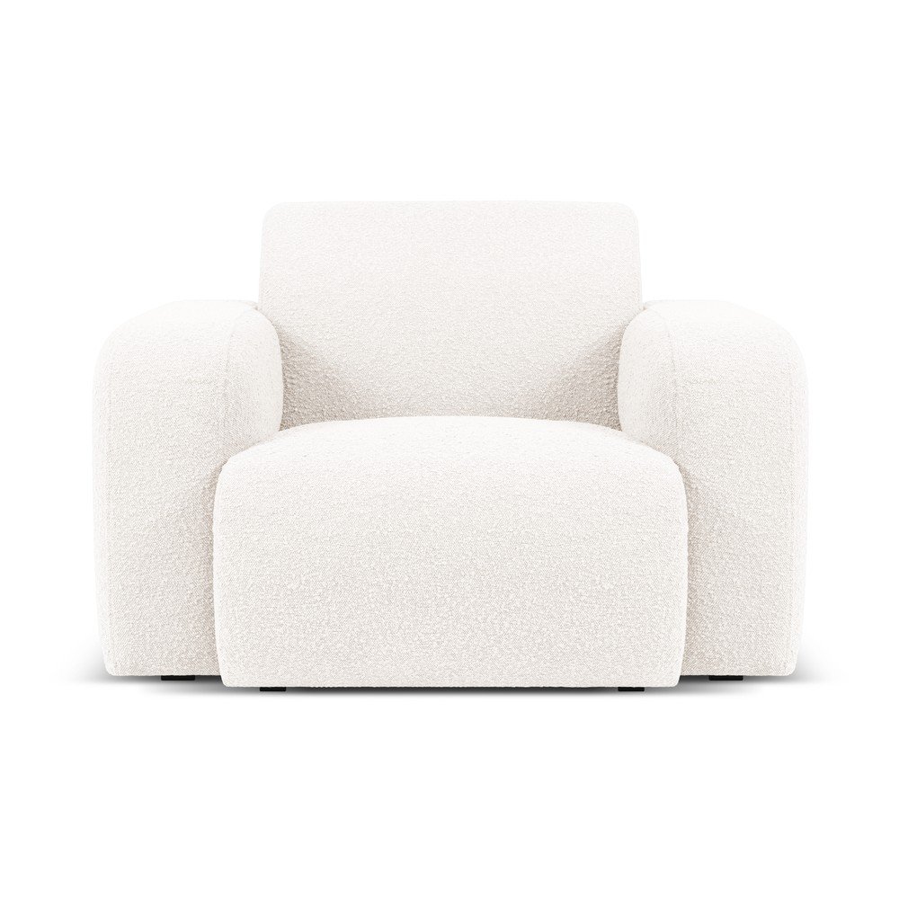 Fehér buklé fotel Molino – Micadoni Home
