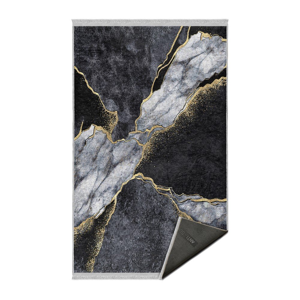 Fekete szőnyeg 80x150 cm – Mila Home