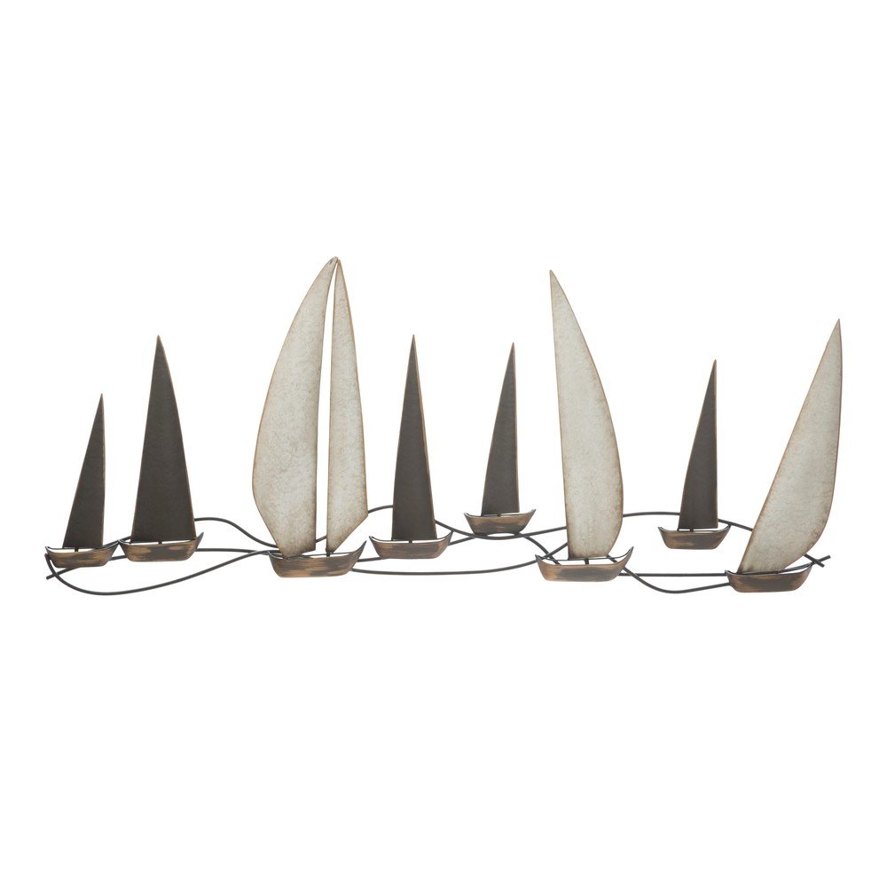 Fém fali dekoráció 119x51 cm Regata – Mauro Ferretti