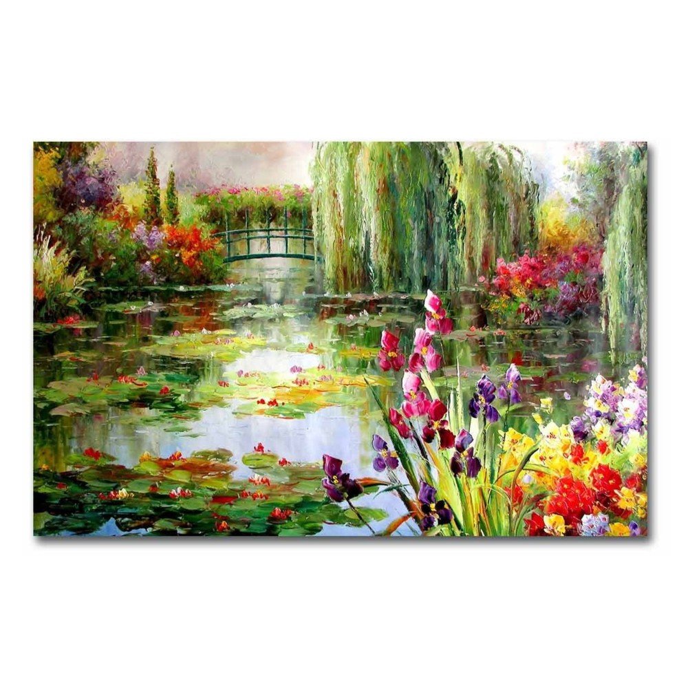 Impressionist Garden fali vászonkép