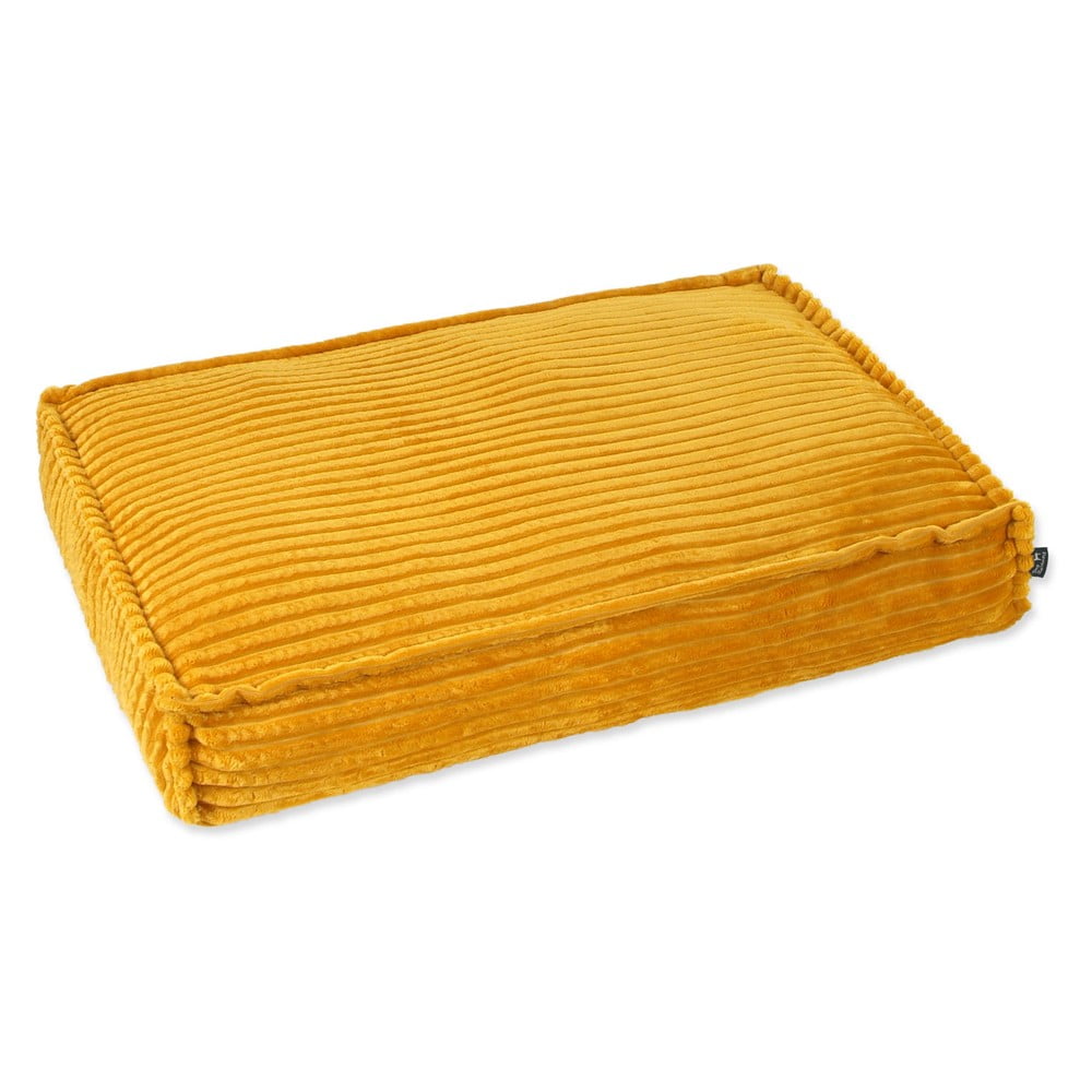 Mustársárga matrac kutyáknak 80x50 cm Dog Fantasy Stripe – Plaček Pet Products