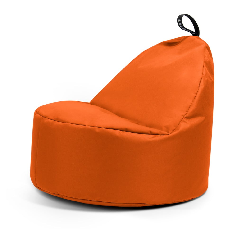 Narancssárga gyerek babzsákfotel Round M – So Soft?