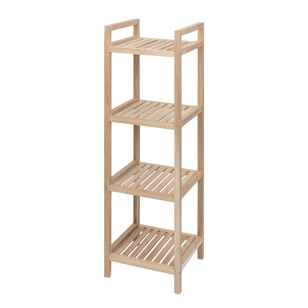 Natúr színű fürdőszobai polcos állvány 35x110 cm Acina – Wenko