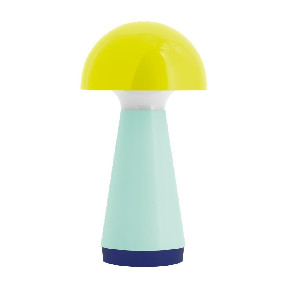 Sárga-világoskék LED dimmelhető asztali lámpa (magasság 18 cm) Bobbi – Remember