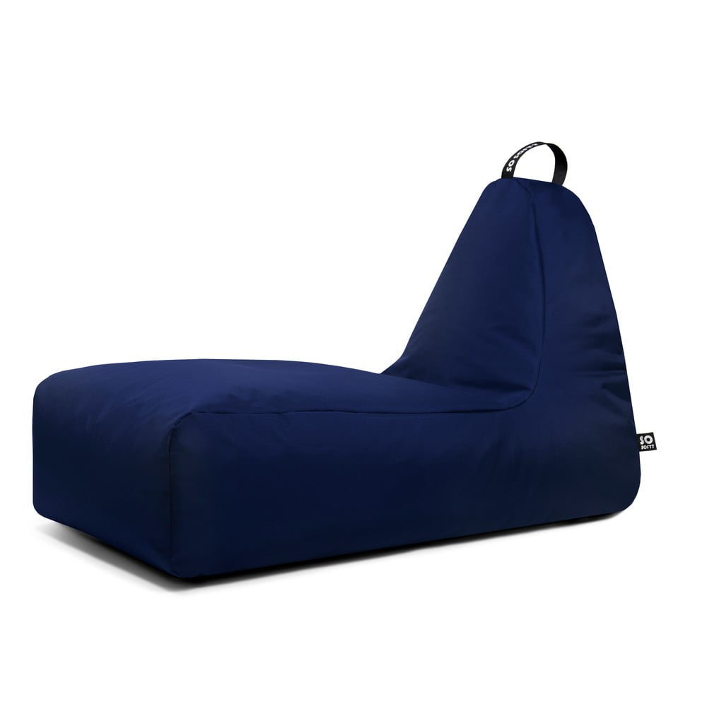 Sötétkék babzsákfotel Chill XXL – So Soft?
