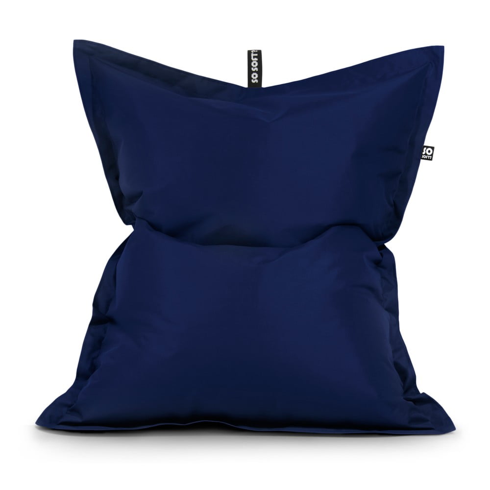Sötétkék babzsákfotel Pad XXL – So Soft?