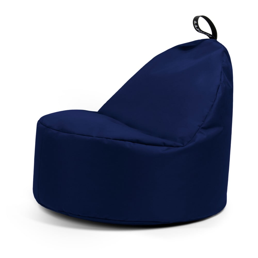 Sötétkék babzsákfotel Round XL – So Soft?