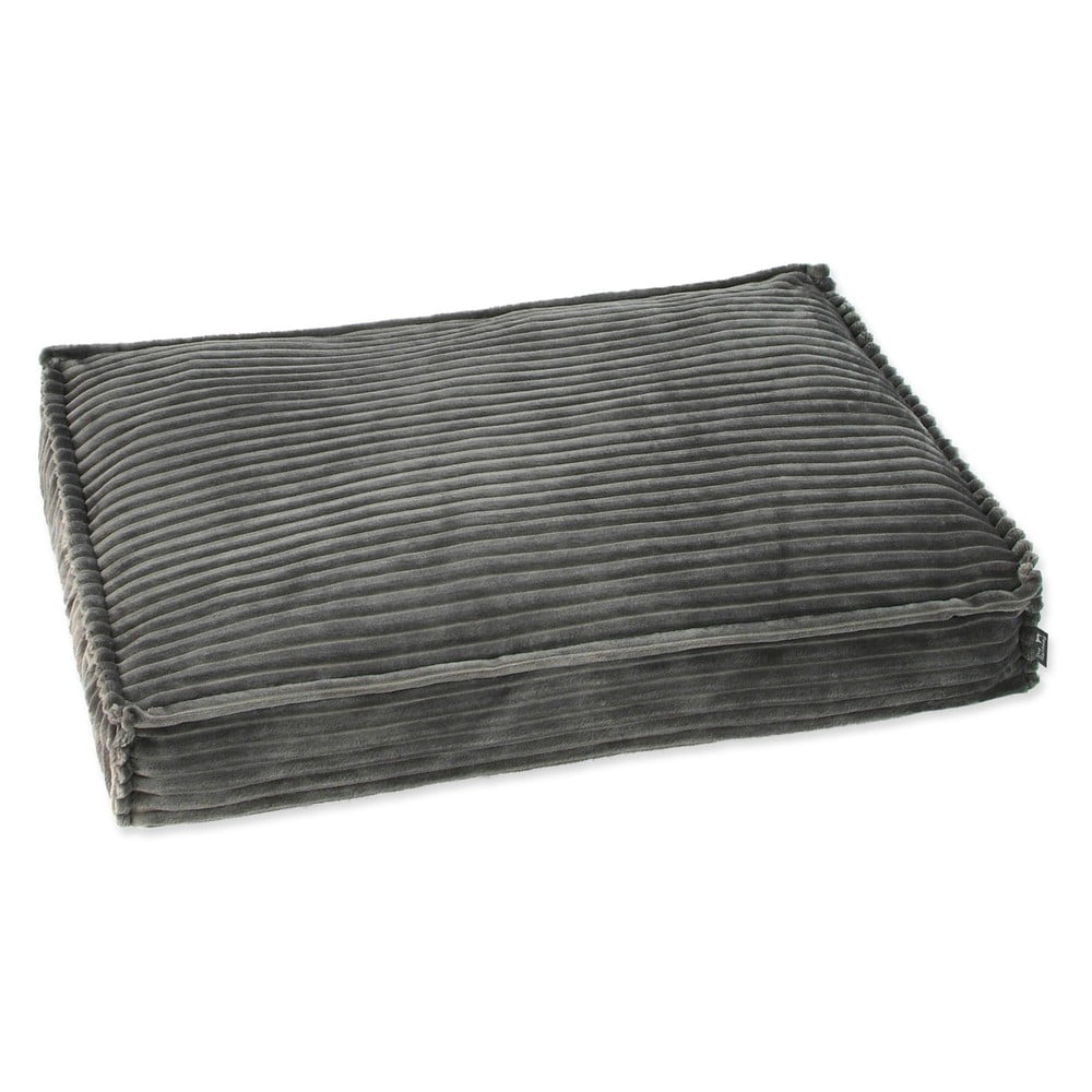 Sötétszürke matrac kutyáknak 90x60 cm Dog Fantasy Stripe – Plaček Pet Products